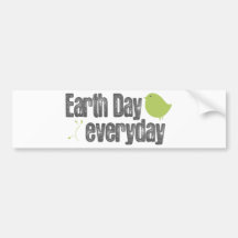 Jour de la terre chaque jour ! autocollant pour voiture