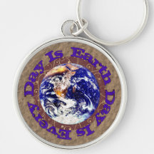 Jour de la terre chaque jour porte-clefs