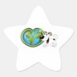 Jour de la terre et Cutie Autocollant En Étoile