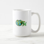 Jour de la terre et feuille mug à café