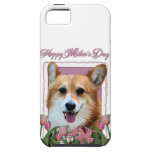 Jour de mères - tulipes roses - corgi - Owen Coques iPhone 5