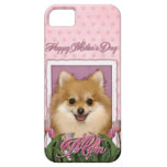 Jour de mères - tulipes roses - Pomeranian Coques iPhone 5