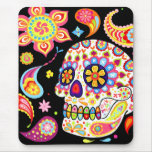 Jour de Mousepad d'art de crâne de sucre des morts Tapis De Souris