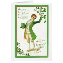 Jour de St Patricks de cru Cartes De Vœux
