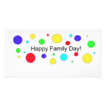 Jour heureux de famille ! carte avec photo