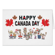 Jour heureux du Canada Carte De Vœux