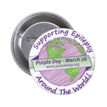 Jour pourpre pour l'épilepsie badges avec agrafe