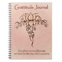 Journal de gratitude : Henné original Lotus Desig Carnet