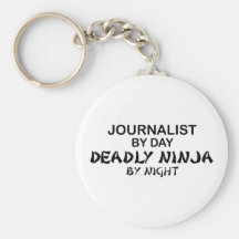 Journaliste Ninja mortel par nuit Porte-clefs