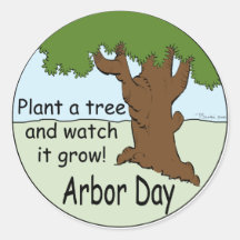 Journée de l'arbre autocollants