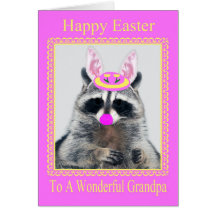 Joyeuses Pâques à la carte de voeux de grand-papa