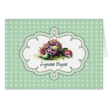 Joyeuses Pâques. Carte de voeux de Pâques de Franç