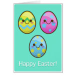 Joyeuses Pâques (oeufs) Carte De Vœux