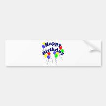 Joyeux anniversaire - adhésif pour pare-chocs D2 Adhésifs Pour Voiture