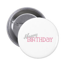 Joyeux anniversaire badge avec épingle