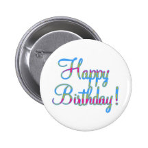 Joyeux anniversaire ! ! badge avec épingle