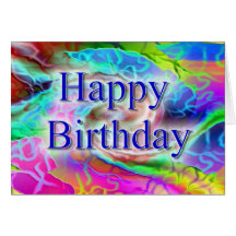 Joyeux anniversaire carte de vœux