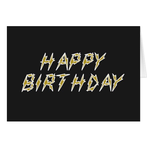 Joyeux anniversaire électrique cartes de vœux