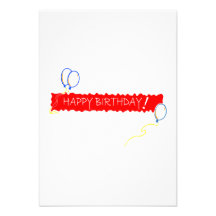 Joyeux anniversaire cartons d'invitation personnalisés