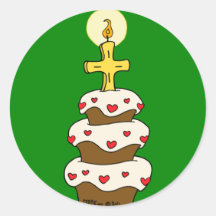 Joyeux anniversaire Jésus Autocollants