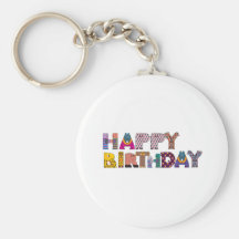 Joyeux anniversaire porte-clé