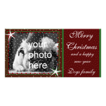 Joyeux Noël avec la neige Cartes De Vœux Avec Photo
