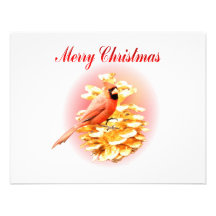Joyeux Noël cardinal Cartons D'invitation Personnalisés