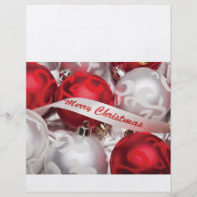 Joyeux Noël dans le blanc argenté rouge Prospectus