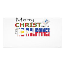 Joyeux Noël des Philippines Cartes De Vœux Avec Photo