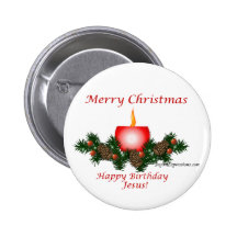 Joyeux Noël, joyeux anniversaire Jésus ! ! Badge