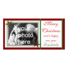 Joyeux, Noël Photocarte Personnalisée