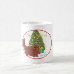Joyeux Noël rouge de chat persan Tasse