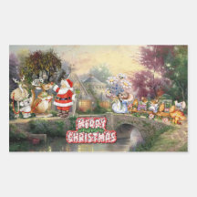 Joyeux Noël Sticker Rectangulaire