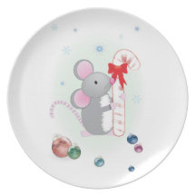 Joyeux plat de Chris-Souris Assiettes