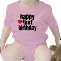 Joyeux premier anniversaire body pour bébé