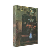 Jozsef Rippl-Ronai - naissez dans une salle intime Toiles Tendues