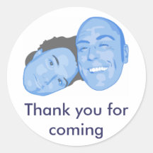 JT, dankt u voor komst Ronde Sticker