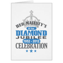 Jubilé de diamant britannique - souvenir royal cartes de vœux