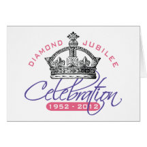 Jubilé de diamant britannique - souvenir royal cartes de vœux