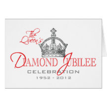 Jubilé de diamant britannique - souvenir royal cartes de vœux