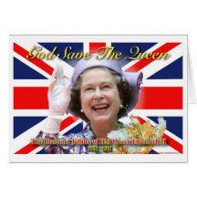 Jubilé de diamant de S.M. la Reine Elizabeth II Cartes De Vœux