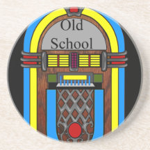 Juke-box de vieille école dessous de verre