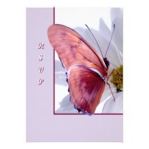 Julia Butterfly Custom Uitnodigingen