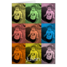 Julian kaart - de stijl van Andy Warhol