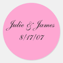 Julie & James8/17/07 Ronde Stickers