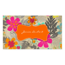 Jungle hawaïenne de PixDezines/arrière - plan vint Carte De Visite