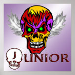 Junior - le crâne s'envole l'affiche