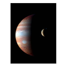 Jupiter et E/S Carte Postale