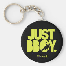 Juste Bboy - noir et jaune Porte-clés