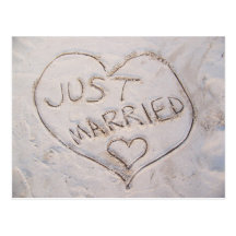 Juste carte postale mariée
